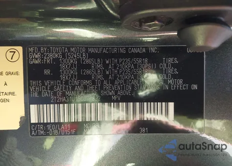 2005 Lexus Rx 330 from USA, damaged, VIN 2T2HA31U15C077892